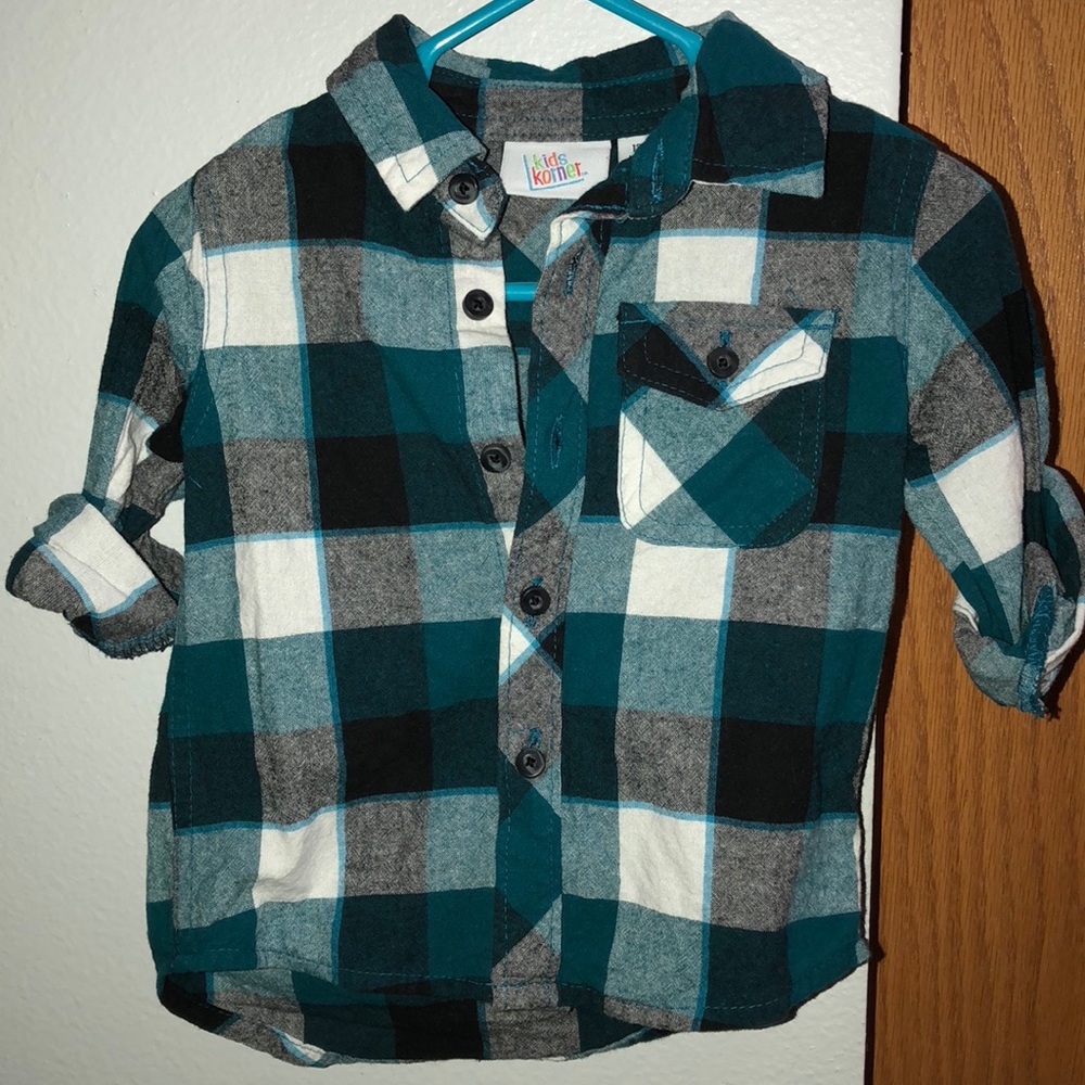 Black and blue flannel